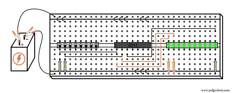 Diseño y Verificación de un Circuito Básico Puerta NAND con IC 4011