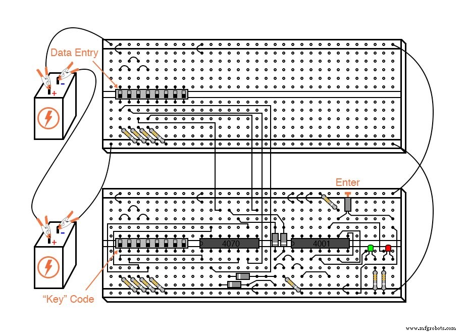 Diseño de una Cerradura de Combinación de 4 Bits con Puertas XOR y NOR