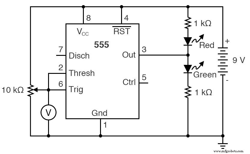 Construye un Trigger Schmitt con Temporizador 555: Circuito Práctico y Teoría