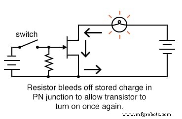 Uso de un Transistor de Efecto Campo de Unión (JFET) como Interruptor Encendido/Apagado de Baja Potencia