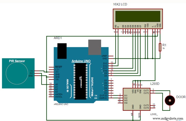 Sistema Automático de Apertura de Puertas con Sensor PIR: Circuito, Funcionamiento y Aplicaciones