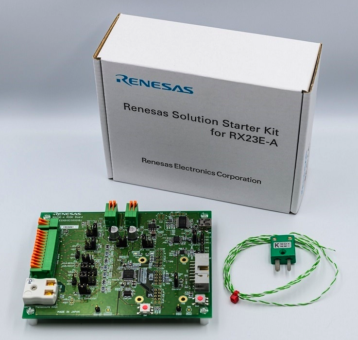 Kit de inicio de solución Renesas acelera diseño analógico con precisión ADC Delta-Sigma de 24 bits