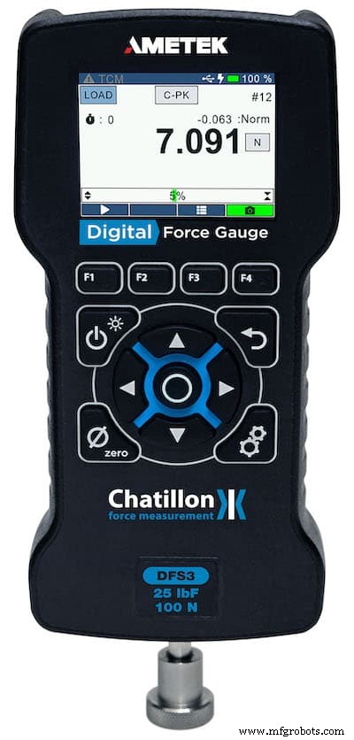 Presentación de la serie DF3 de Chatillon: medidores de fuerza digitales avanzados para medición de precisión