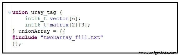 Firmware embebido: mejores prácticas para inicializar arrays en C con datos de archivos externos y formas de onda