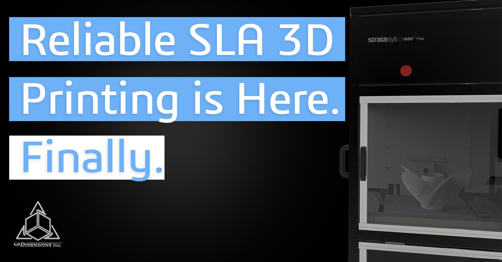 V650 Flex: La solución SLA fiable de Stratasys para impresión 3D de precisión