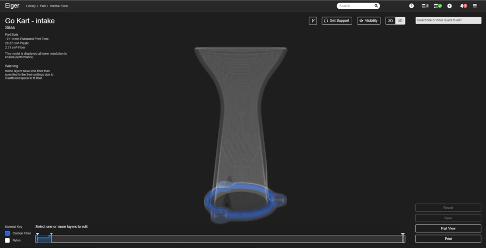 Reimaginando el kart: piezas de fibra de carbono impresas en 3D para un rendimiento inigualable