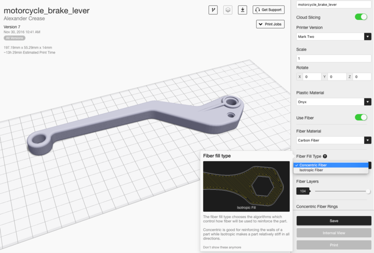Optimizando la resistencia de piezas impresas en 3D con enrutado eficiente de fibra – Parte 1