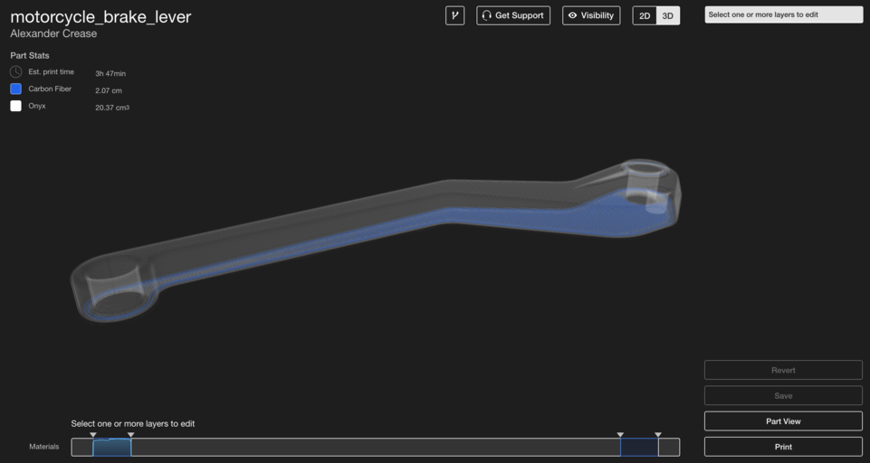 Optimizando la resistencia de piezas impresas en 3D con enrutado eficiente de fibra – Parte 1