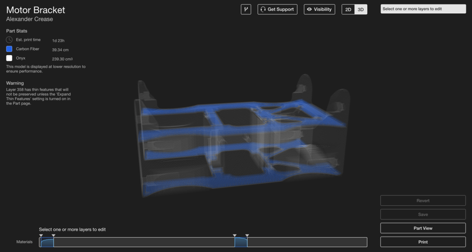 Optimizando la resistencia de piezas impresas en 3D con enrutado eficiente de fibra – Parte 1