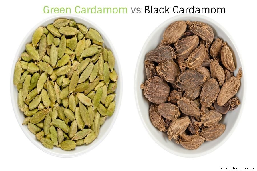 Cardamomo negro vs verde: Usos, sabores y beneficios para la salud