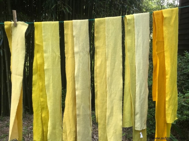 Optimizando tintes amarillos flavonoides: El papel crucial del pH y la tiza en el teñido natural