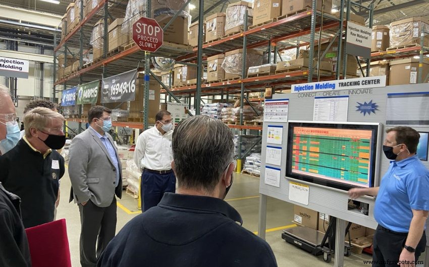 Líderes industriales visitan planta de Southco en Concordville para explorar mejores prácticas de mejora continua