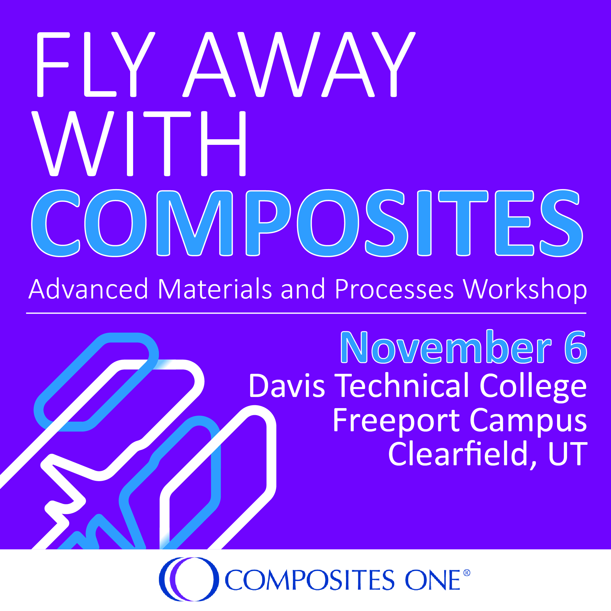 Composites One anuncia taller avanzado de compuestos: Fly Away with Composites