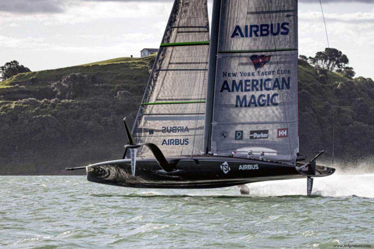 Symmetrix Composites se asocia con American Magic para la producción del monocasco con foils AC75 de la Copa América 2021