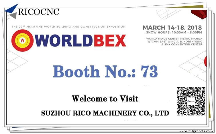 RicoCNC en 23ª Worldbex Manila – Únete 14-18 marzo