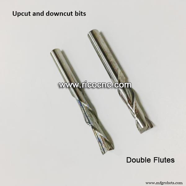 Identifica rápido fresas espiral up-cut vs down-cut
