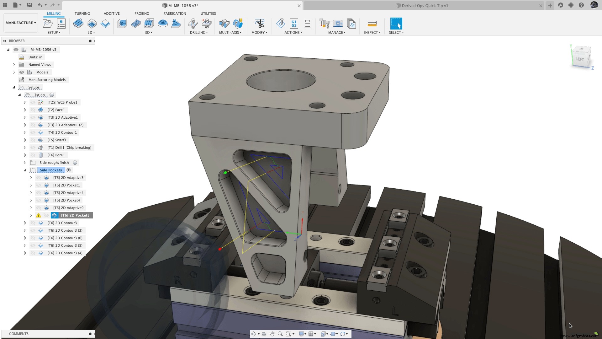 Mejore la eficiencia de fabricación en Fusion 360 con operaciones derivadas