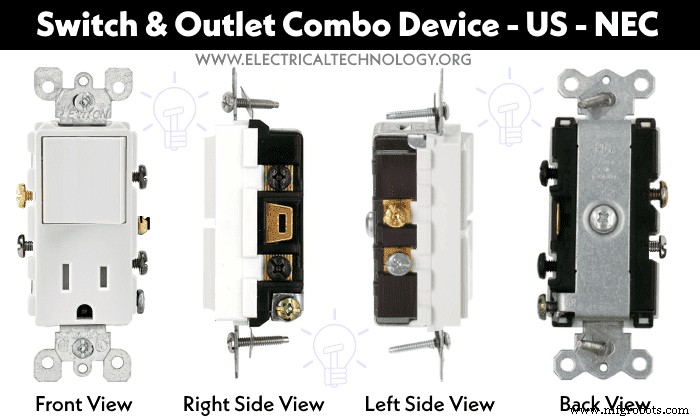 Guía Profesional de Cableado para Dispositivos Combinados Interruptor/Tomacorriente – Diagramas y Consejos