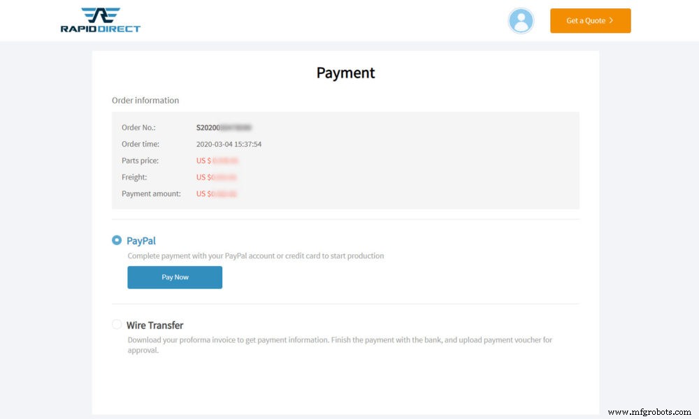 RapidDirect Amplía Opciones de Pago Online: PayPal Ahora Aceptado