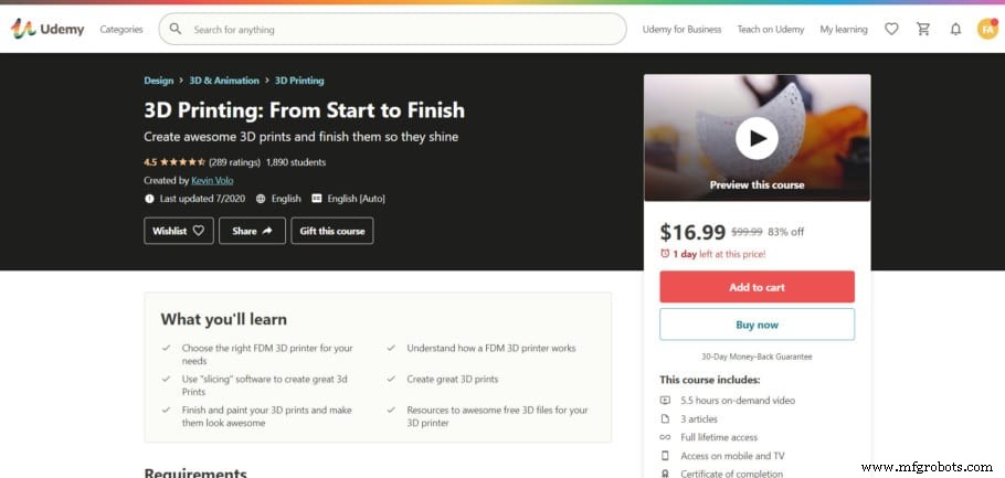 Mejores Cursos Online de Impresión 3D y Diseño: Gratis y de Pago