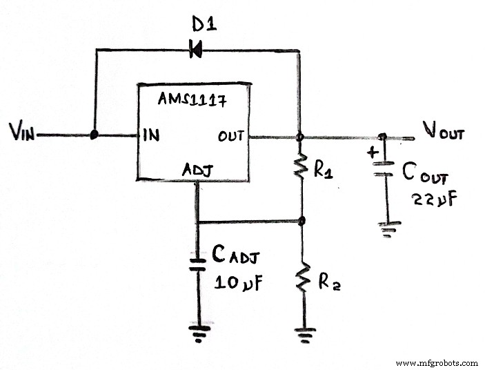 Guía de pinout y cableado AMS1117: tutorial completo para principiantes