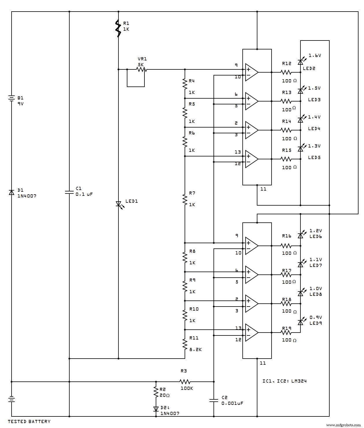 Circuitos LM324 Simplificados: Proyectos, Especificaciones y Guía de Pinout
