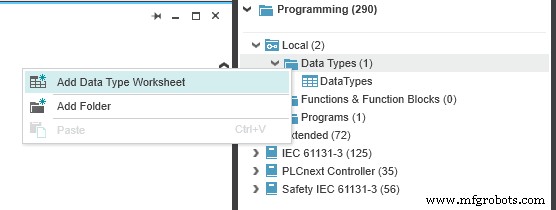 Domina tipos de datos simples y complejos en C++ con PLCnext Engineer