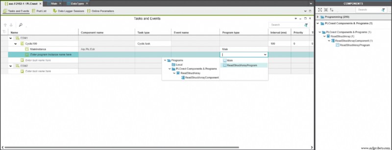 Domina tipos de datos simples y complejos en C++ con PLCnext Engineer