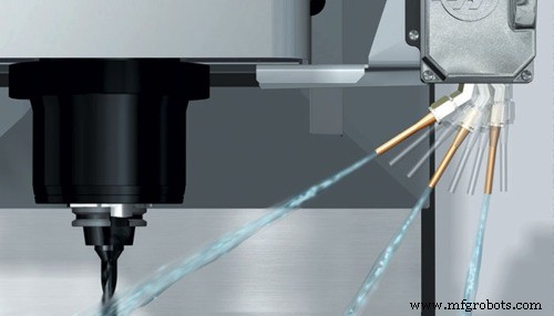 Centros Haas CNC: Boquilla de Refrigerante Programable Automática para Refrigeración Precisa