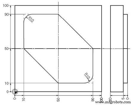 Guía de Programación CNC para Centro de Mecanizado Vertical: Ejemplo para Principiantes