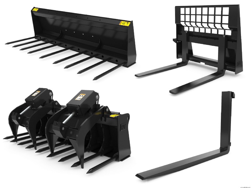 Maximice la eficiencia: Guía definitiva de accesorios para Skid Steer y Cargadores Compactos de Orugas